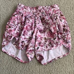 Lululemon floral tracker shorts